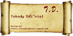 Tokody Dániel névjegykártya