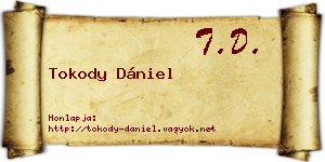 Tokody Dániel névjegykártya